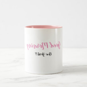Bonjour New York ! ! ! - Selfie Reverse Text Mug