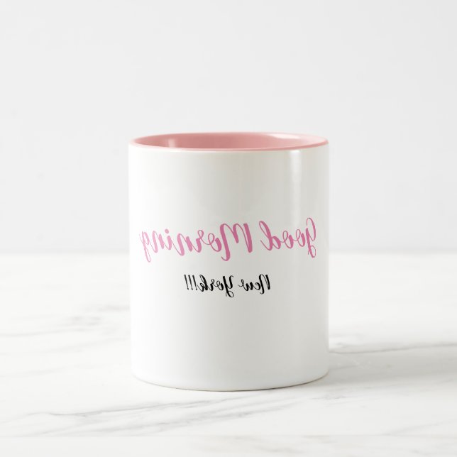 Bonjour New York ! ! ! - Selfie Reverse Text Mug (Centre)