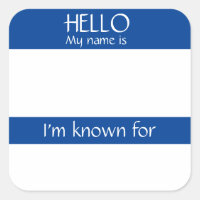 Bonjour Nom Balise Sticker Badge Funny Party