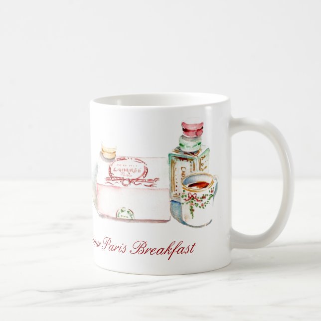 Bonjour Paris breakfast Mug (Right)