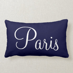 Bonjour Paris Lumbar Pillow