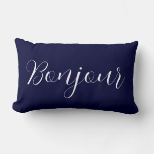 Bonjour Paris Lumbar Pillow