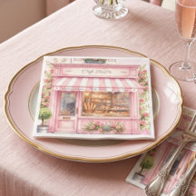 Bonjour Parisian Cafe Bebe Pink Baby Shower