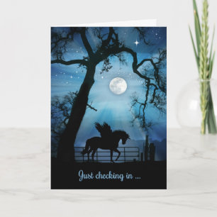 Bonjour Pegasus Unicorn carte Imaginaire