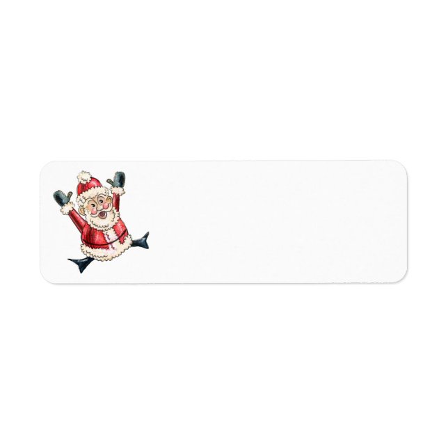 Bonjour Père Noël ! Étiquette de retour (Devant)