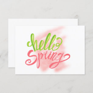 Bonjour Printemps Anniversaire Fête Invitation