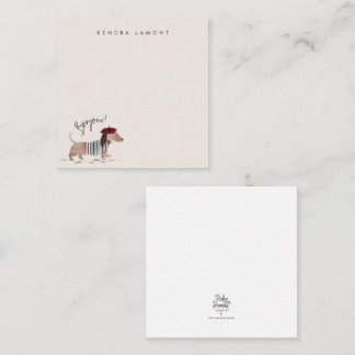 Bonjour Pup Card