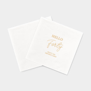 Bonjour Quarante   Fête d'anniversaire moderne de 