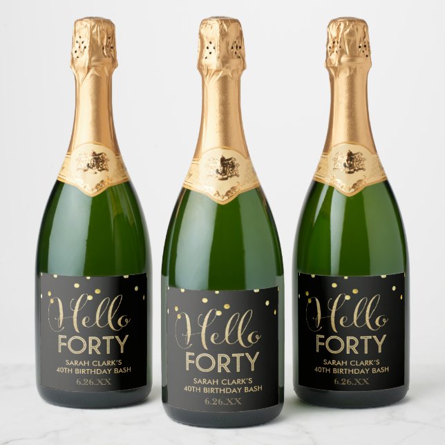 Bonjour Quarty Sparkling Étiquettes de bouteilles  (Bouteilles)