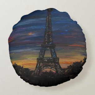 Bonjour Round Pillow