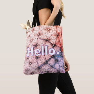 Bonjour . Sac fourre-tout Motif moderne et coloré