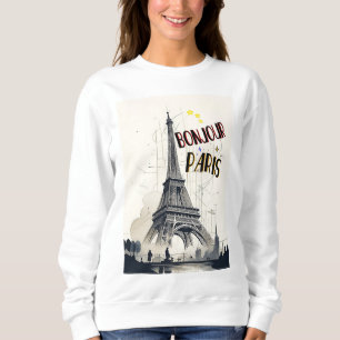 Bonjour Skyline Marathon Paris Sweatshirt