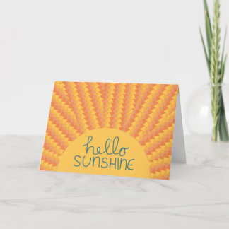 Bonjour soleil - carte