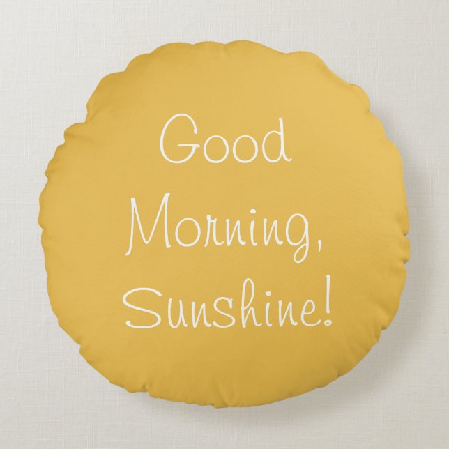 Bonjour, soleil ! Coussin d'accent (Devant)