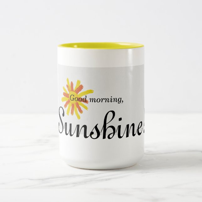 Bonjour, soleil ! tasse (Centre)