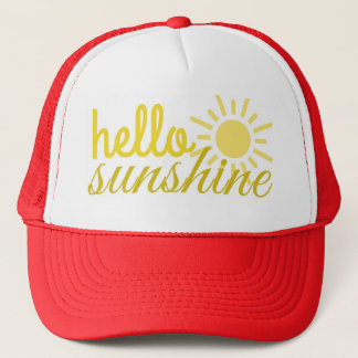 Bonjour Sunshine Casquette d'été pour camion femme