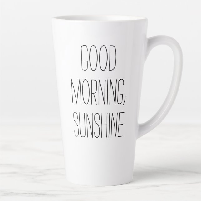 Bonjour, Sunshine Latte Mug (Droite)