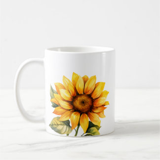 "Bonjour Sunshine" Mug de tournesol
