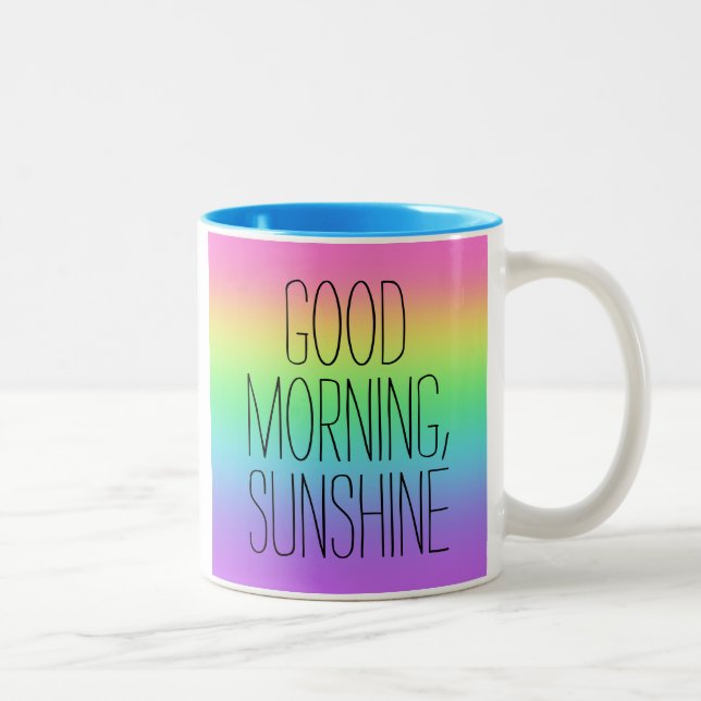 Bonjour, Sunshine Rainbow Mug (Droit)