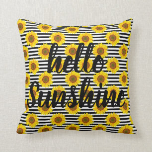 Bonjour Sunshine Sunflower Coussin