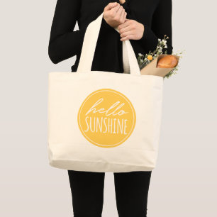 Bonjour Sunshine Typographie Sac fourre-tout Solei