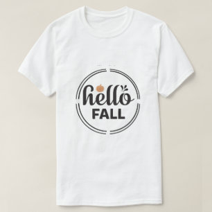 Bonjour T-Shirt Graphique Automne Cozy