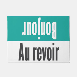 Bonjour - tapis de porte de revoir d'Au