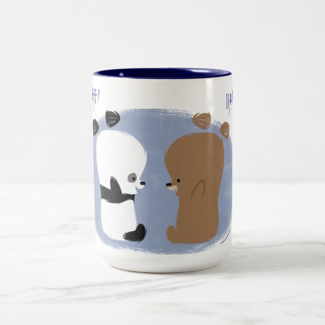 Bonjour ! Tasse de 2 ours (Centre)