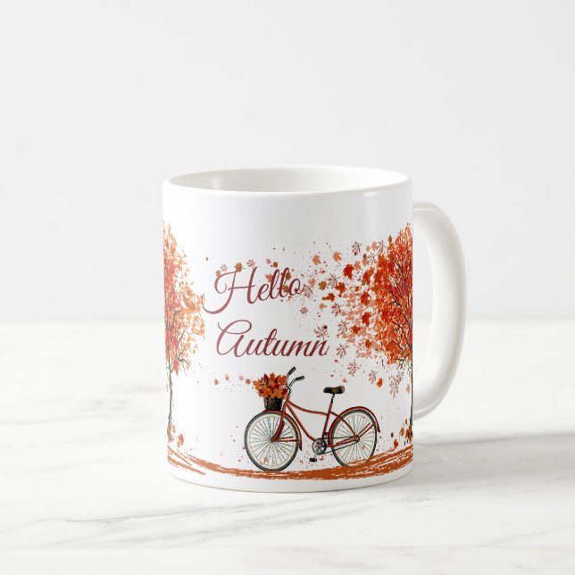 "Bonjour tasse de café d'automne" (Devant droit)