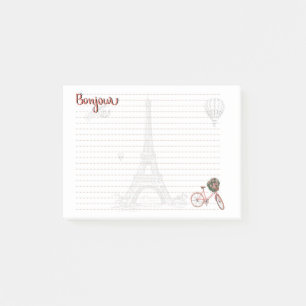 Bonjour "Things I love about Paris" Post-it Note