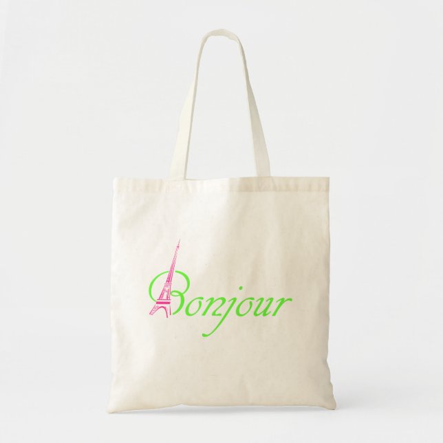 Bonjour Tote Bag (Front)