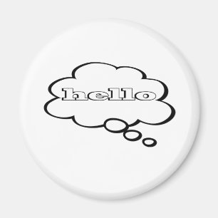 Bonjour Word Magnet de bulle