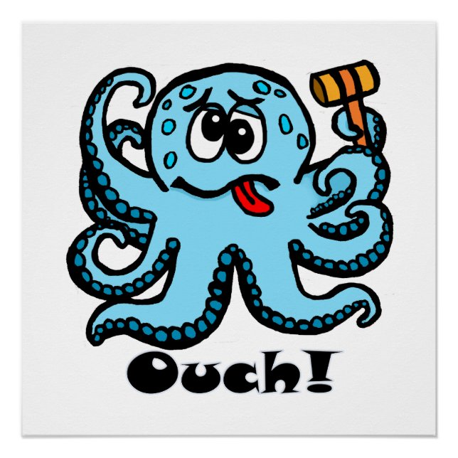 Bonk Octopus, ouch Poster (Front)