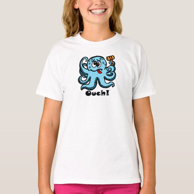 Bonk Octopus, ouch T-Shirt (Front)