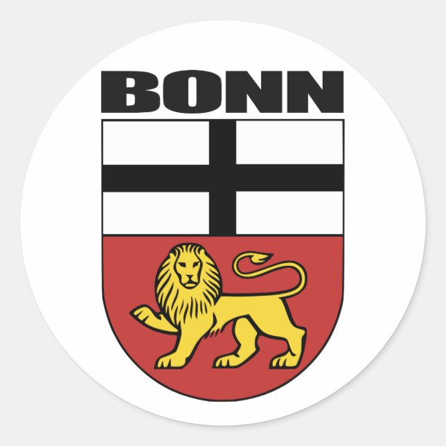 Bonn Classic Round Sticker (Front)