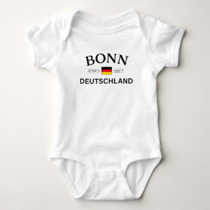 Bonn Deutschland Coordinates German Baby Bodysuit