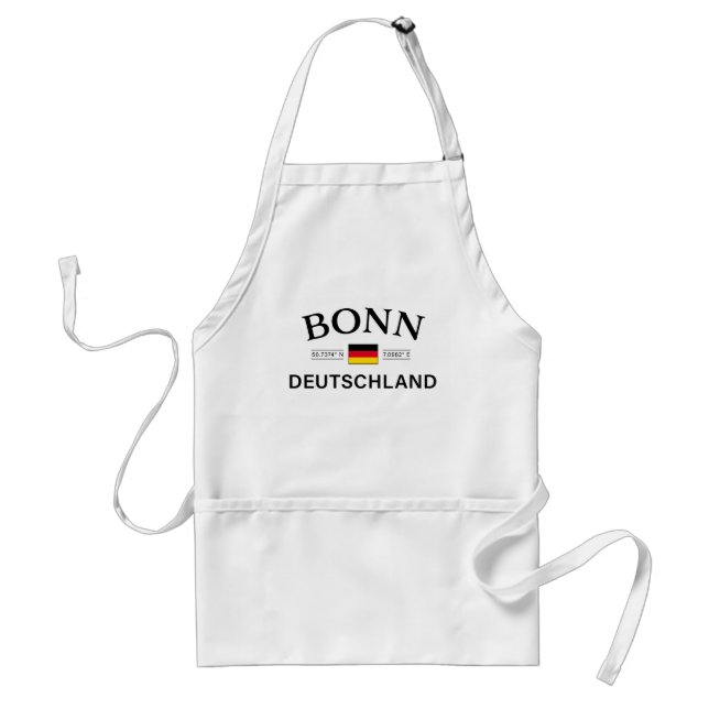 Bonn Deutschland Coordinates German Standard Apron (Front)