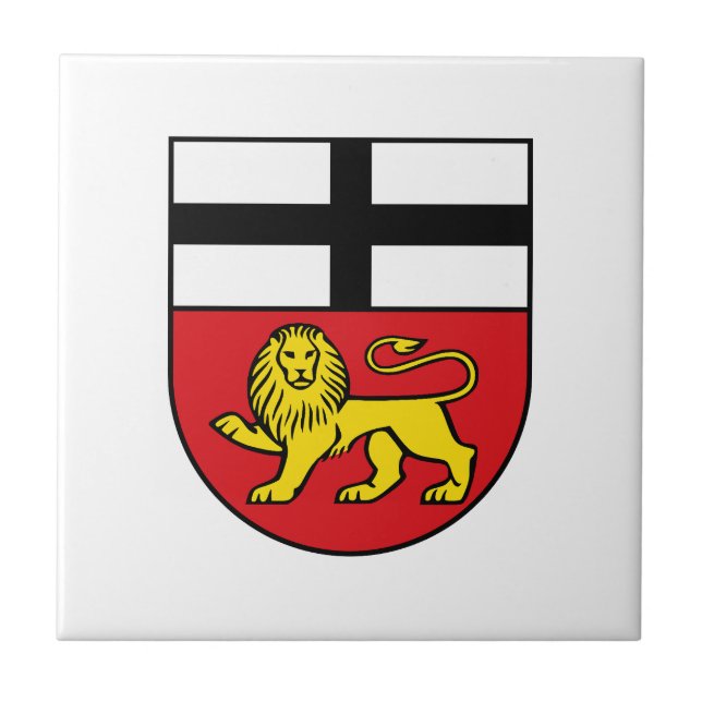 Bonn flag city germany symbol emblem lion tile (Front)