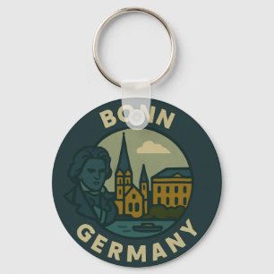 Bonn Germany City Art Keychain