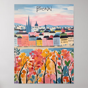 Bonn Germany Travel City Painting Aesthetic Poster