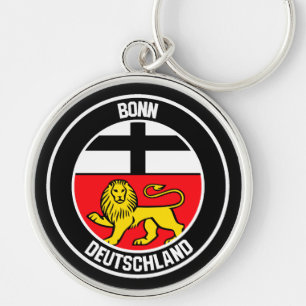 Bonn Round Emblem Keychain