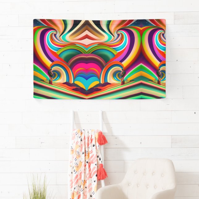 Bonnaroo abstract art banner (Insitu)