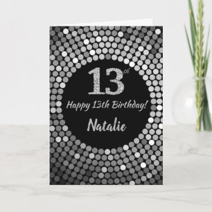 Bonne 13e anniversaire Carte de Parties scintillan