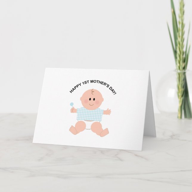 Bonne 1ère carte de fête des mères (Devant)