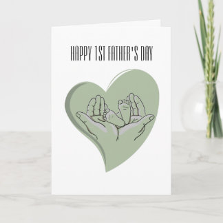 Bonne 1ère carte de Fête des pères pour nouveau pa