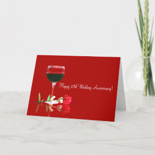Bonne 27ème anniversaire Mariage Carte