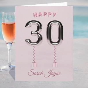 Bonne 30e carte d'anniversaire