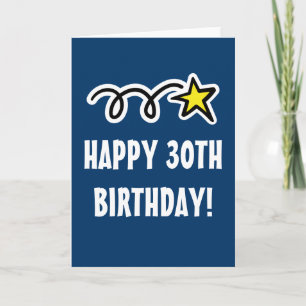 Bonne 30e carte d'anniversaire pour hommes et femm