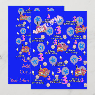 Bonne 3ème anniversaire Invitation Anniversaire #3