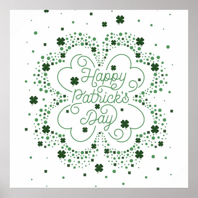 Bonne affiche de la Saint Patrick 24x24 (Devant)